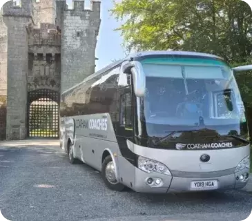Coach at castle